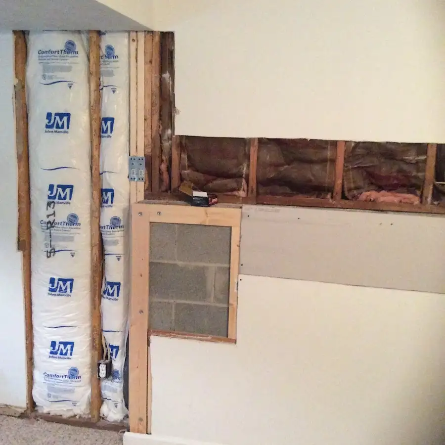 Wall insulation replacement during Odor Removal & Deodorization in Leawood